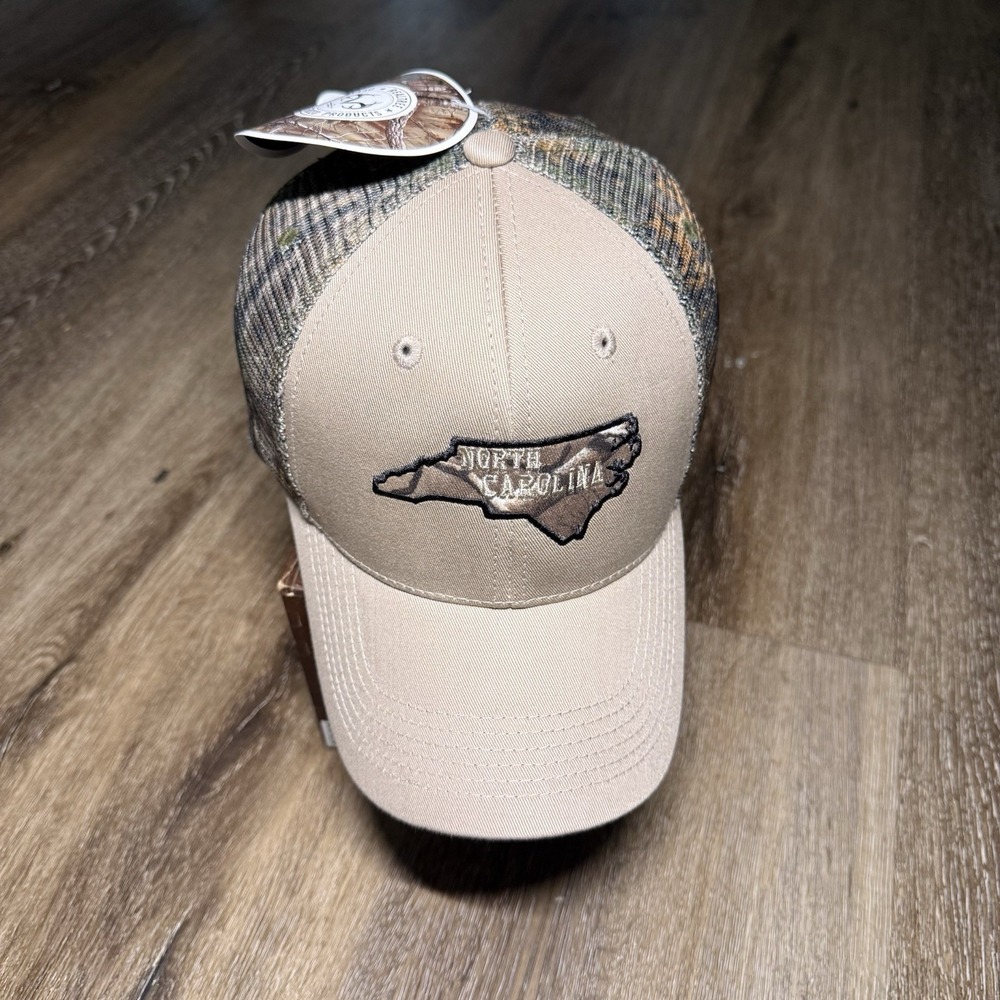 Realtree North Carolina Snapback Hat Trucker Mesh Cap State Flag‎ Patch Country